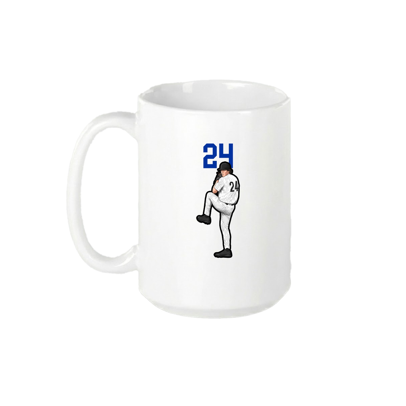 15oz Coffee Mug — Number Top in White