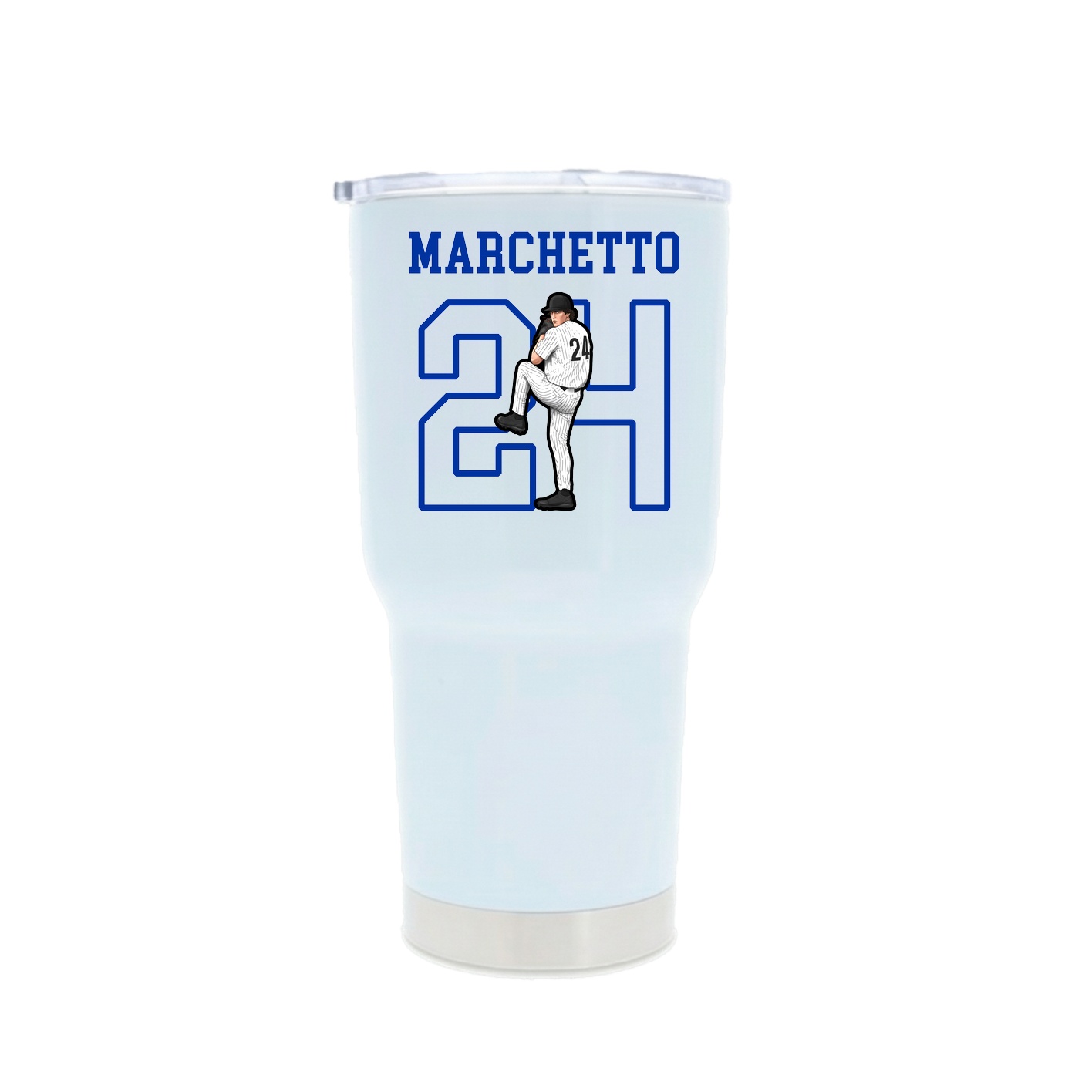 30oz Stainless Steel Tumbler — Shirsey in White