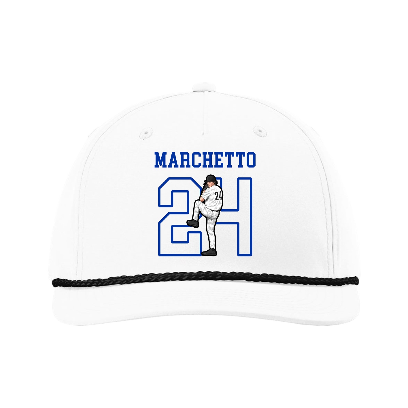 Five-Panel Classic Rope Cap — Shirsey in White