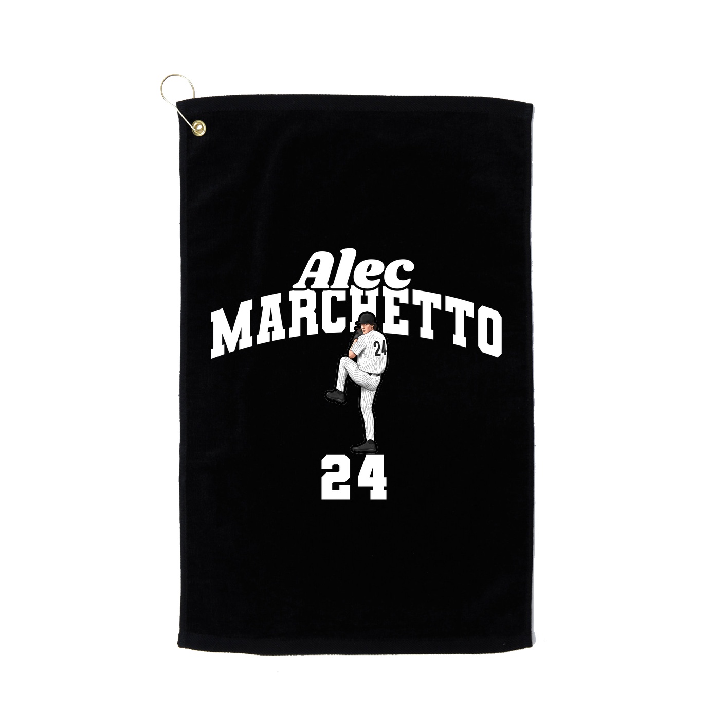 Golf Towel — Signature Arch in Black