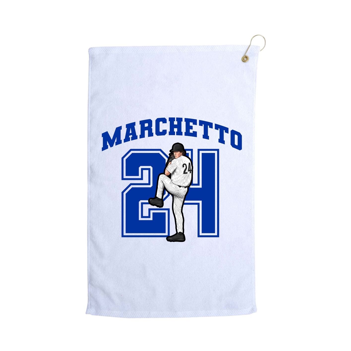Golf Towel — Number in White