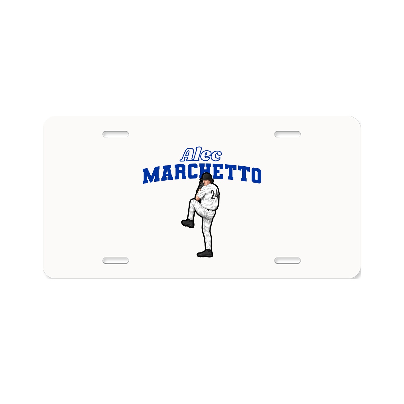 License Plate — Name Arch in Classic
