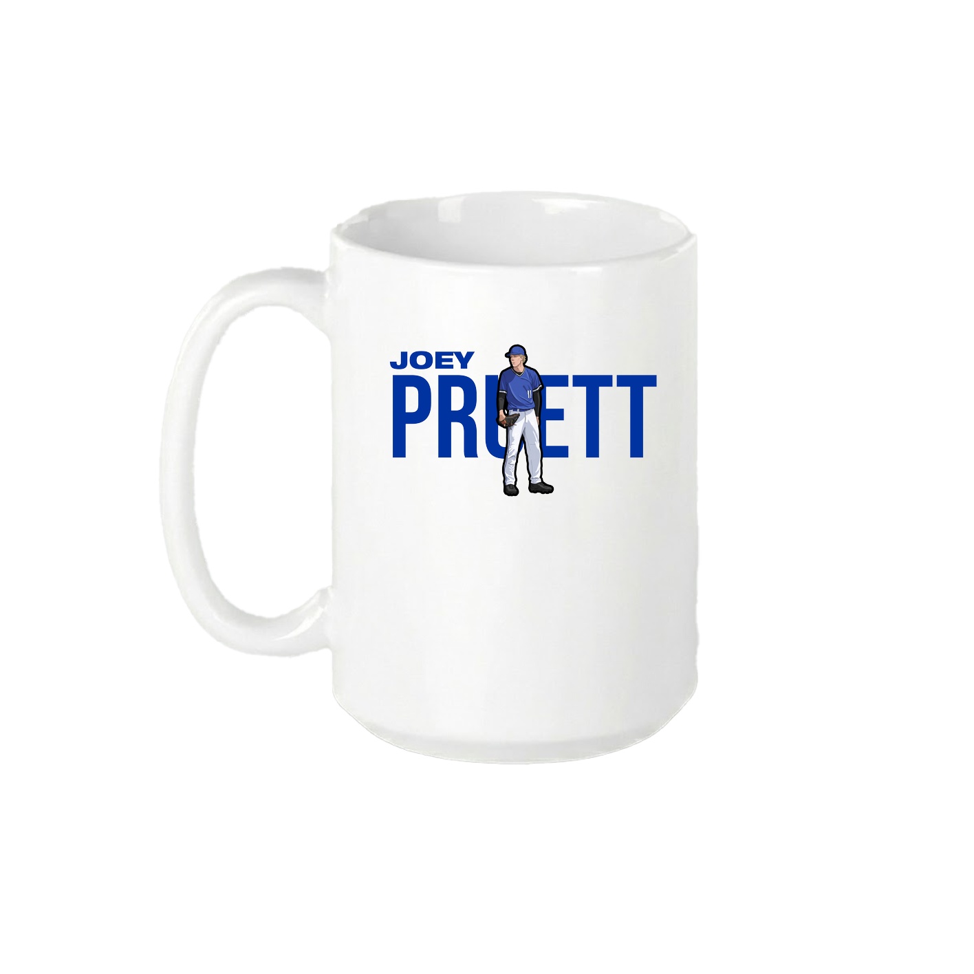 15oz Coffee Mug — Player Name in White