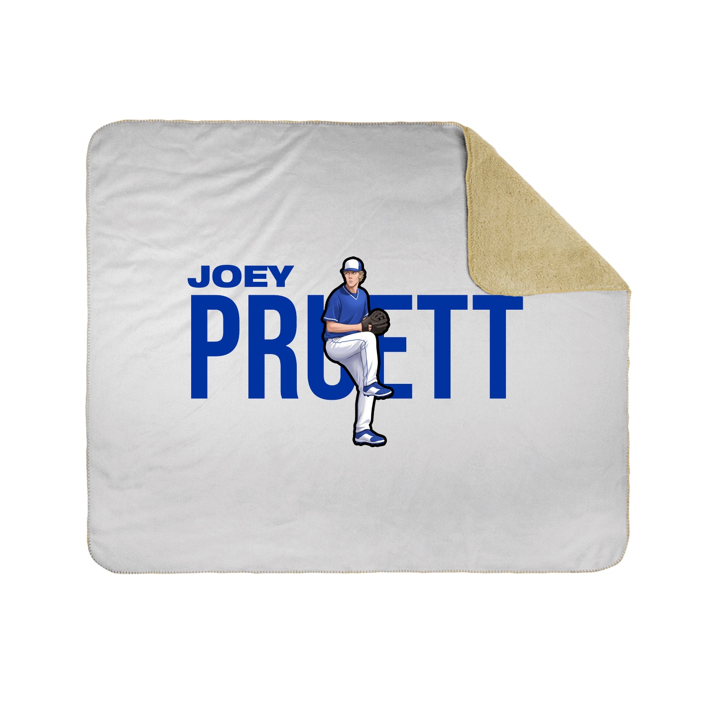 Throw Blanket — Player Name in White