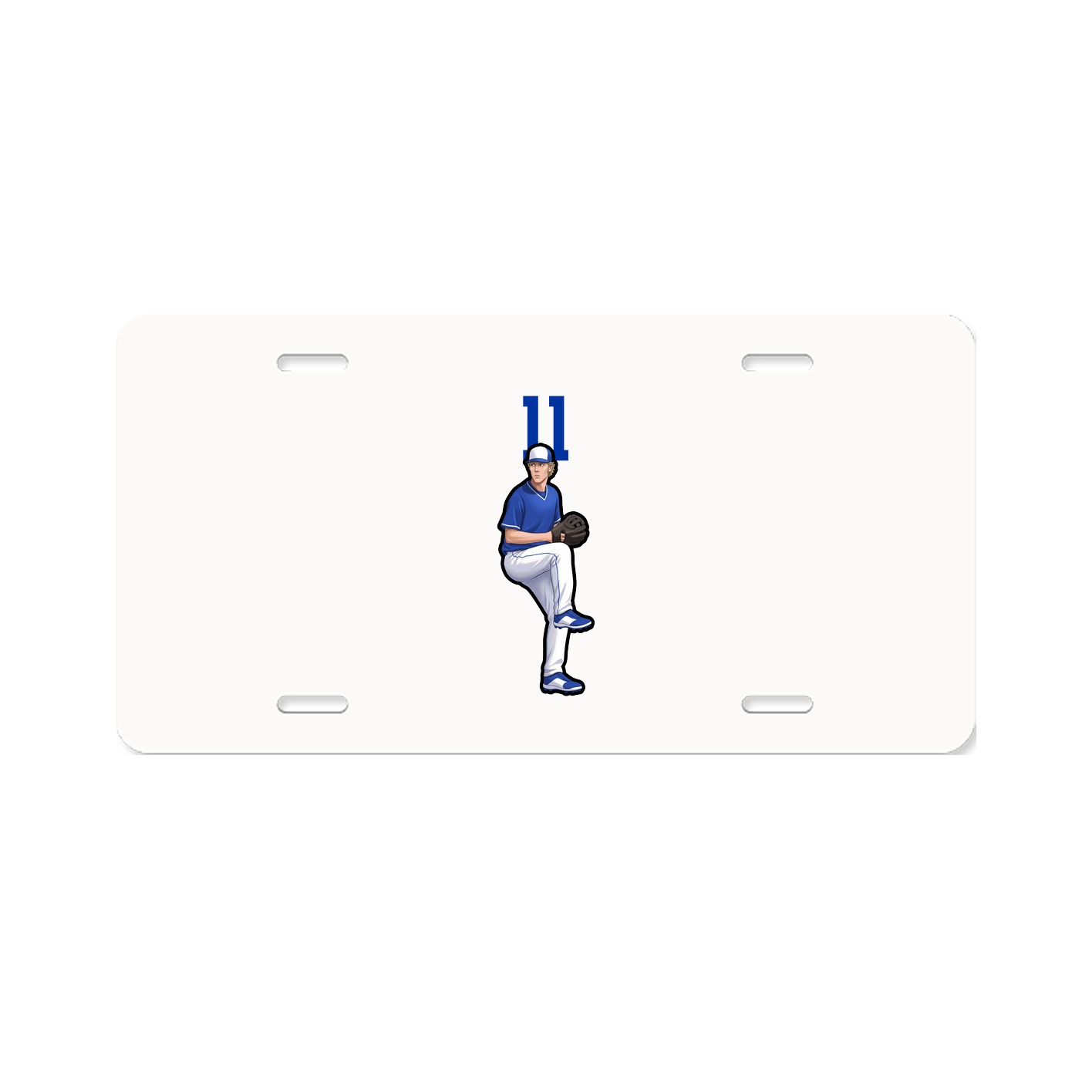License Plate — Number Top in Classic