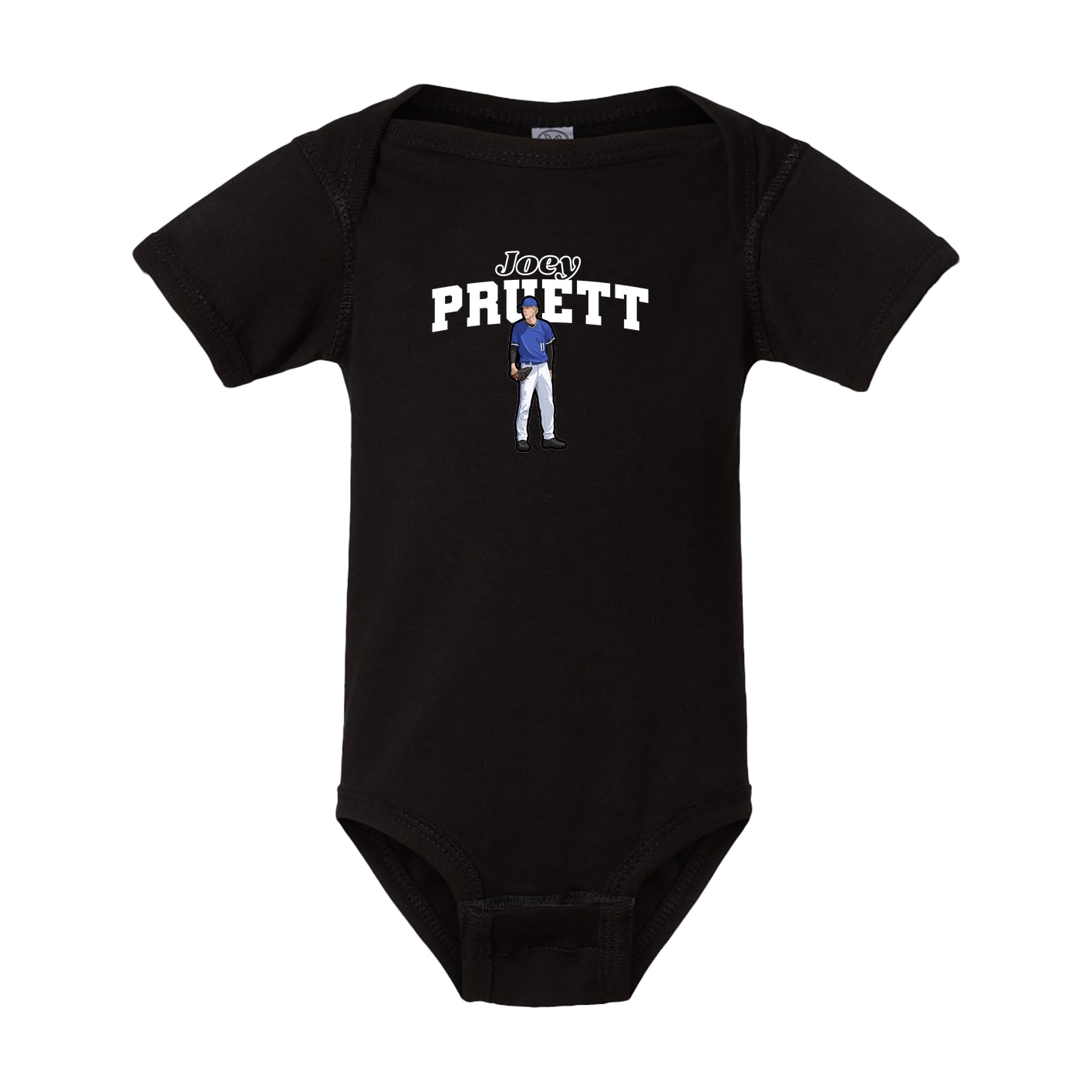 Baby Onesie — Name Arch in Black