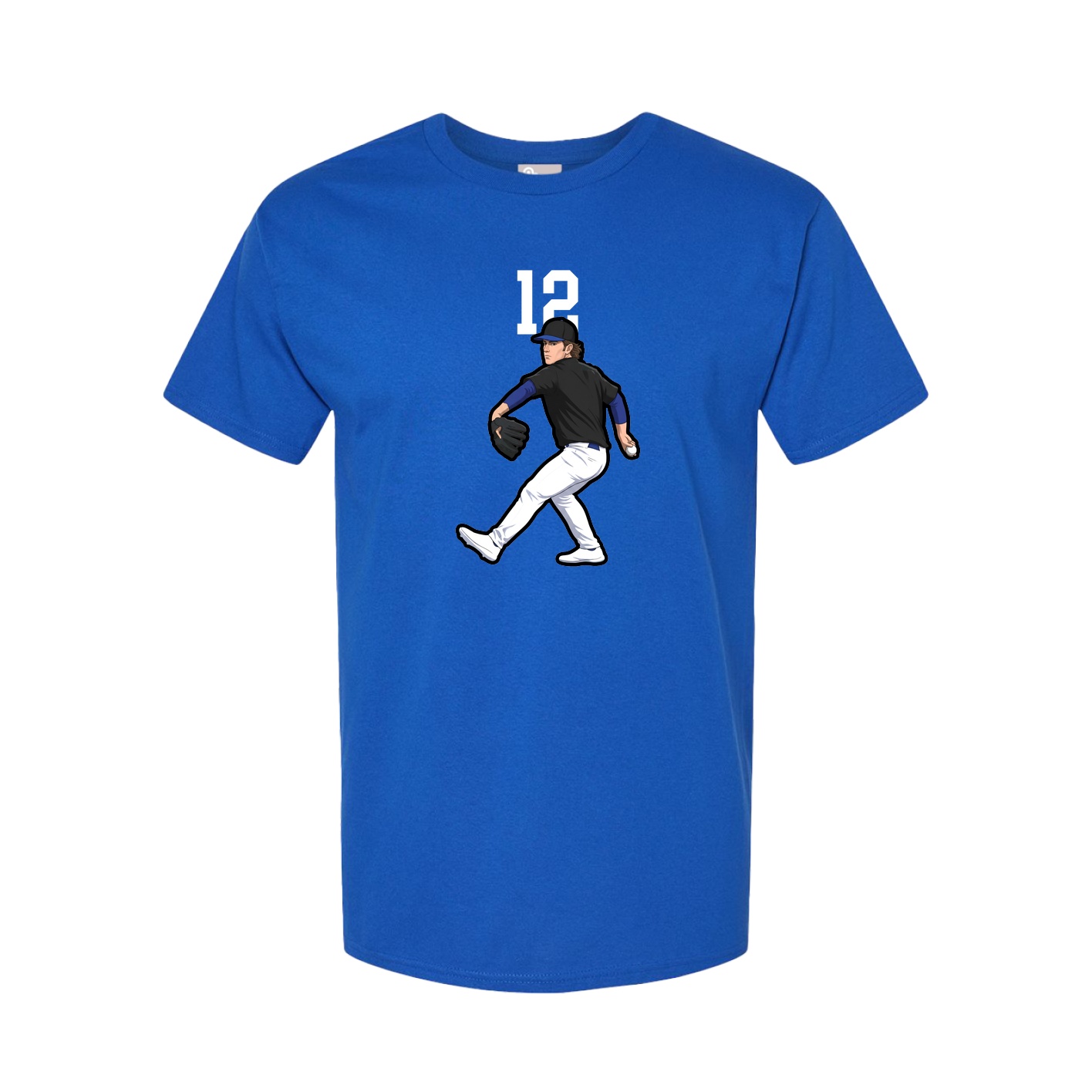 Youth Tee — Number Top in Royal