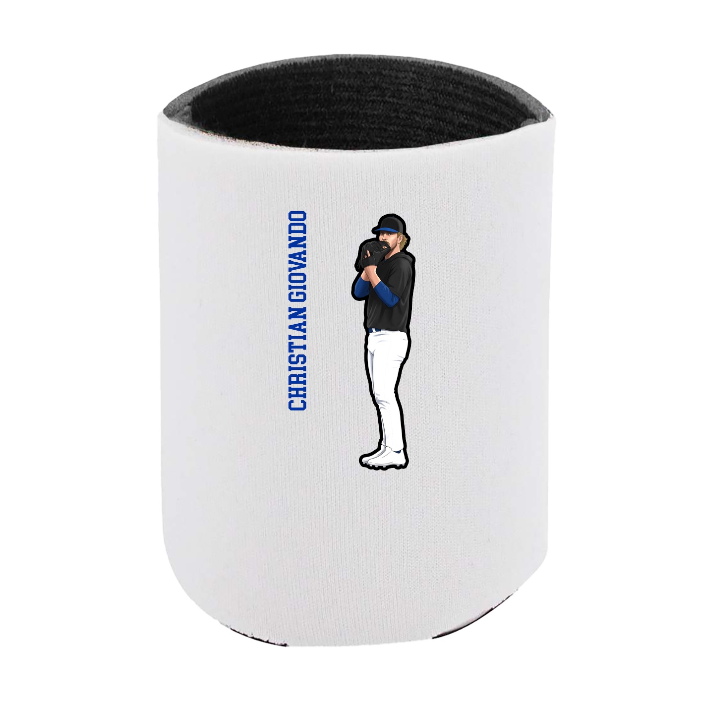 Can Holder — Name Vertical in White