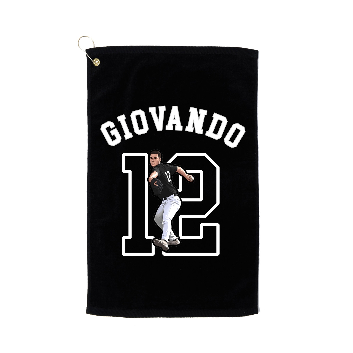 Golf Towel — Shirsey Arch in Black