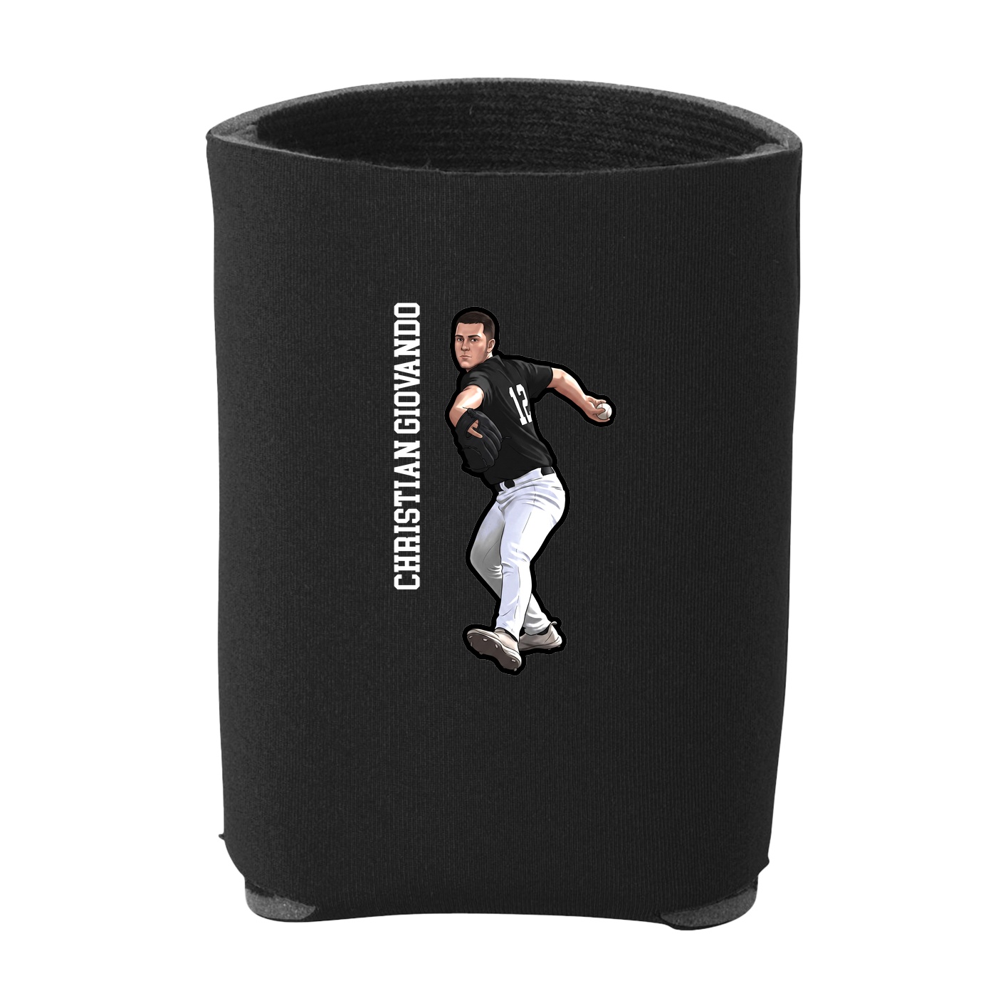 Can Holder — Name Vertical in Black