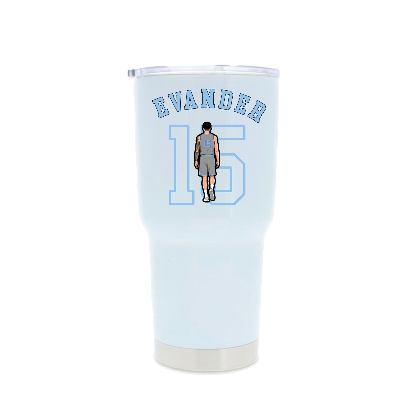 30oz Stainless Steel Tumbler — Shirsey Arch in White