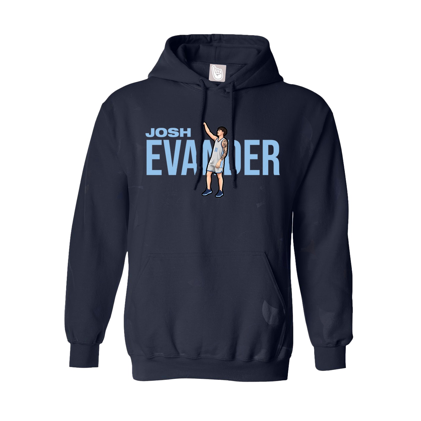 Youth Hoodie — Player Name in Navy
