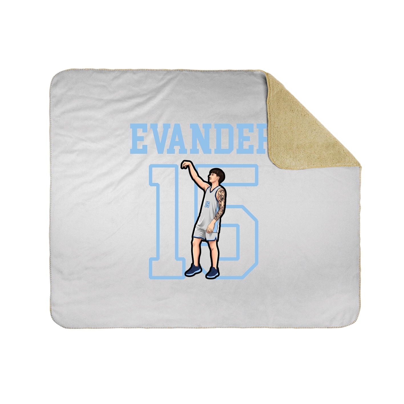 Throw Blanket — Shirsey in White