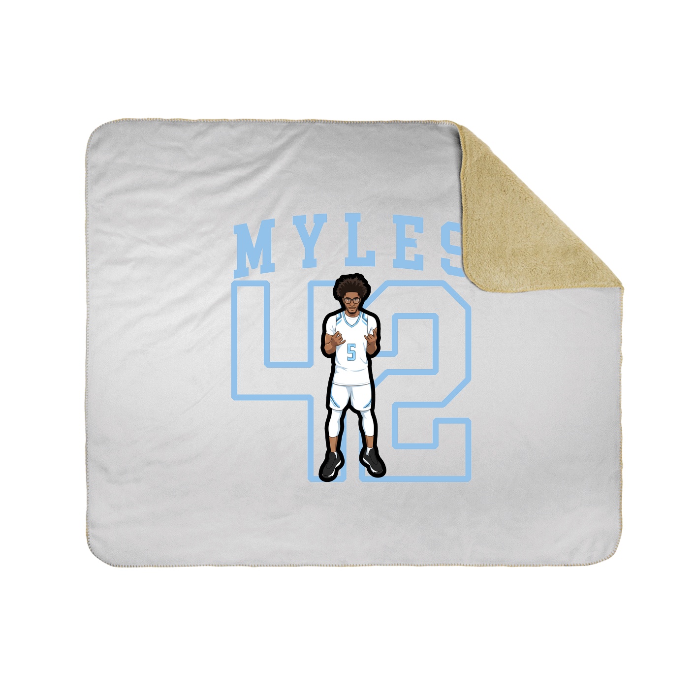Throw Blanket — Shirsey in White