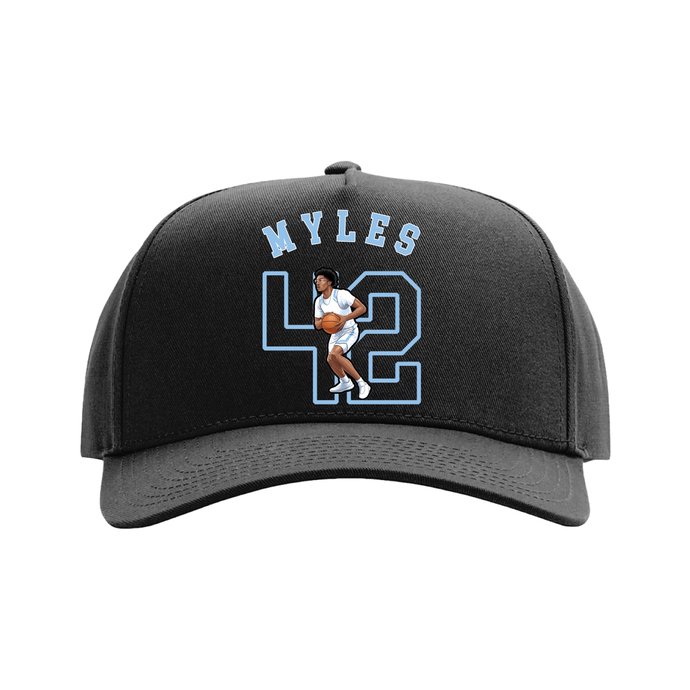 Full Fabric Five-Panel Champ Cap — Shirsey Arch in Black