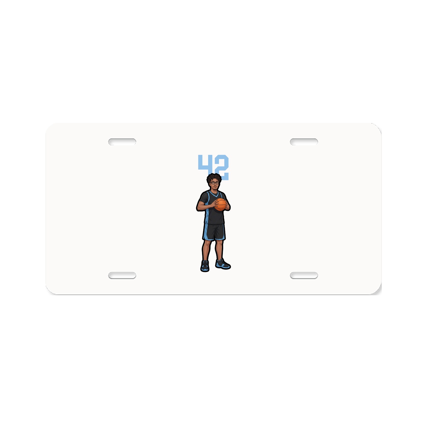 License Plate — Number Top in Classic