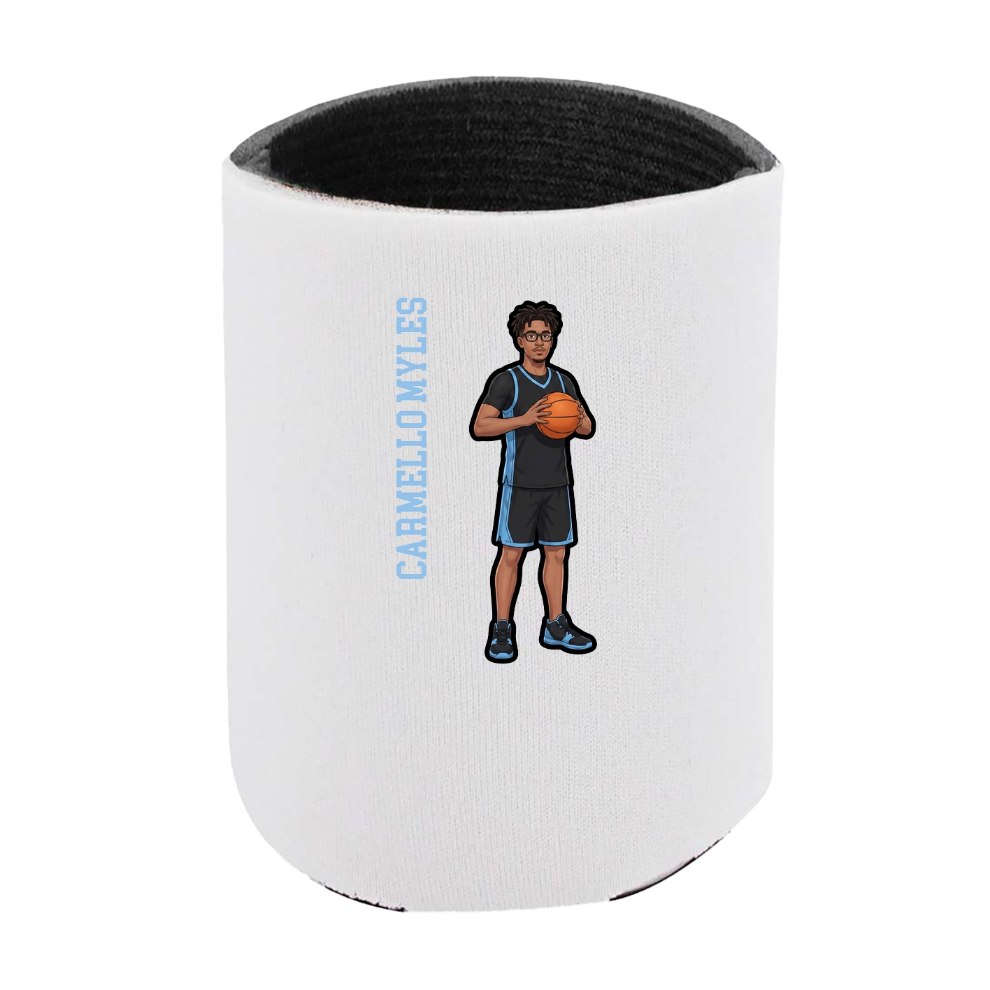 Can Holder — Name Vertical in White