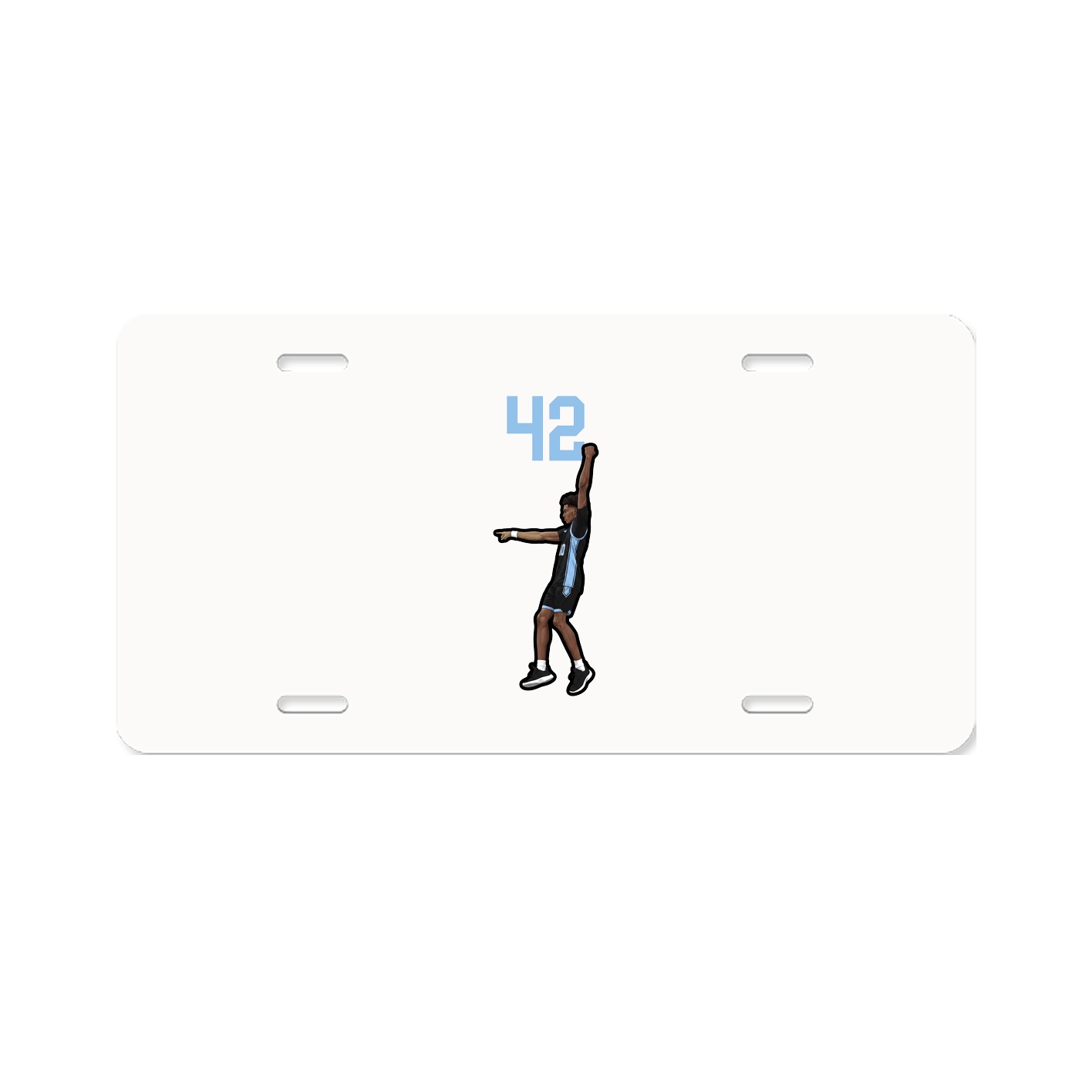 License Plate — Number Top in Classic