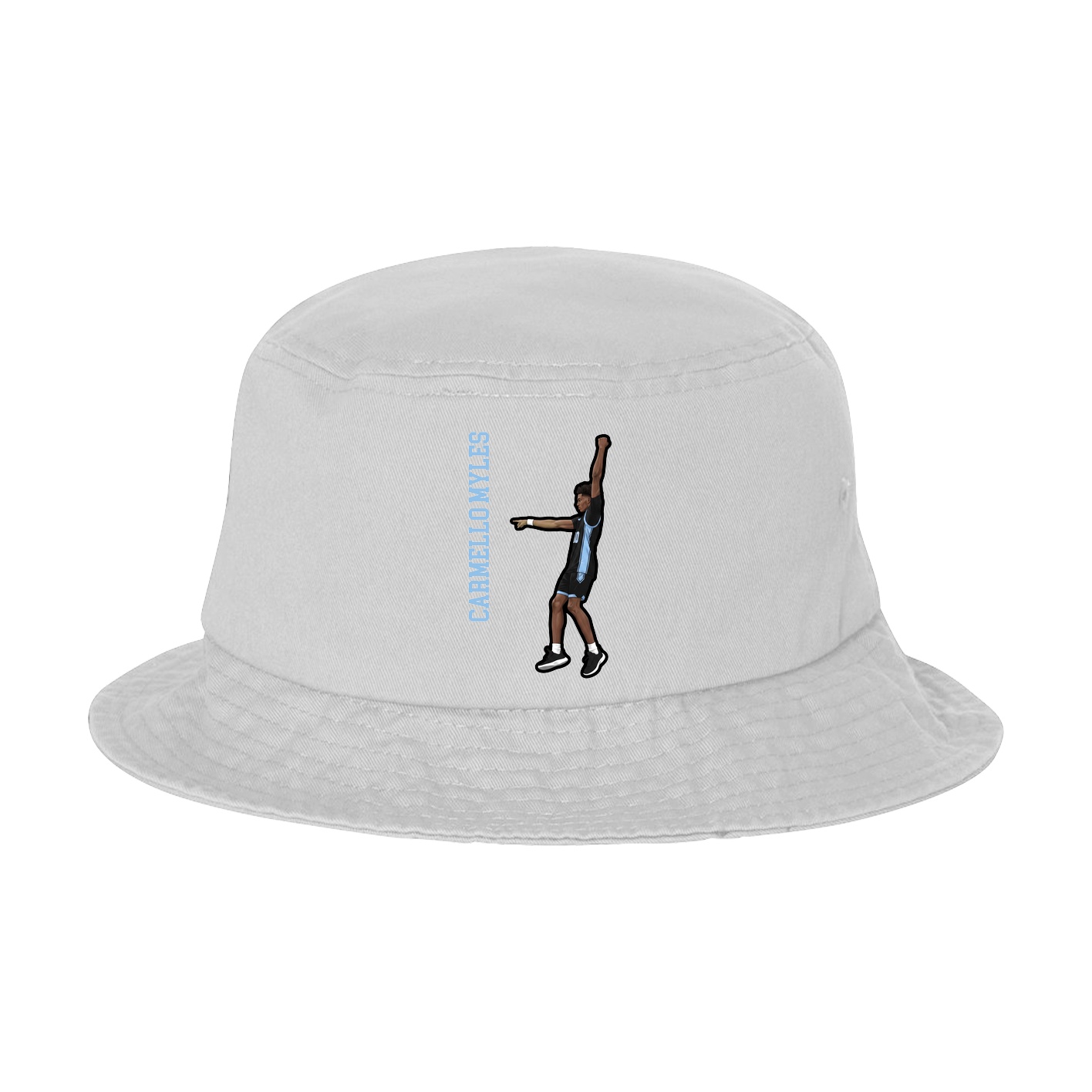 Bucket Cap — Name Vertical in White