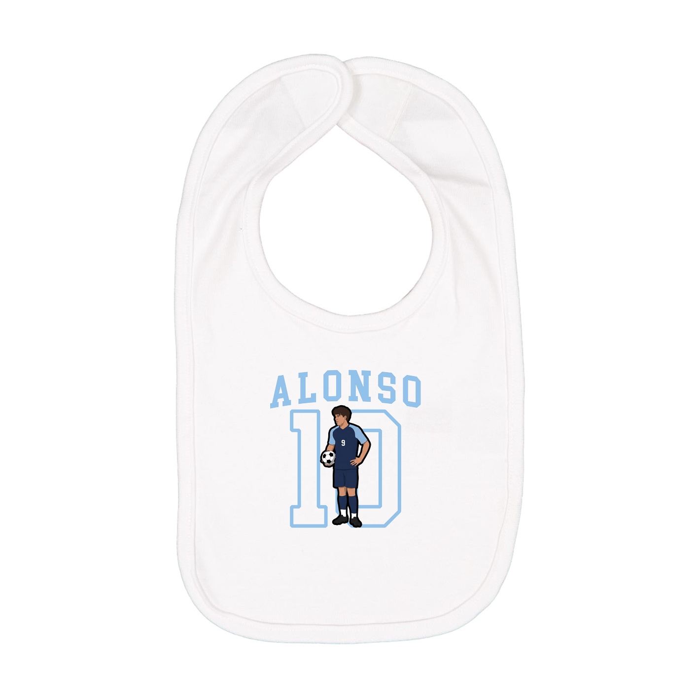 Infant Bib — Shirsey in White