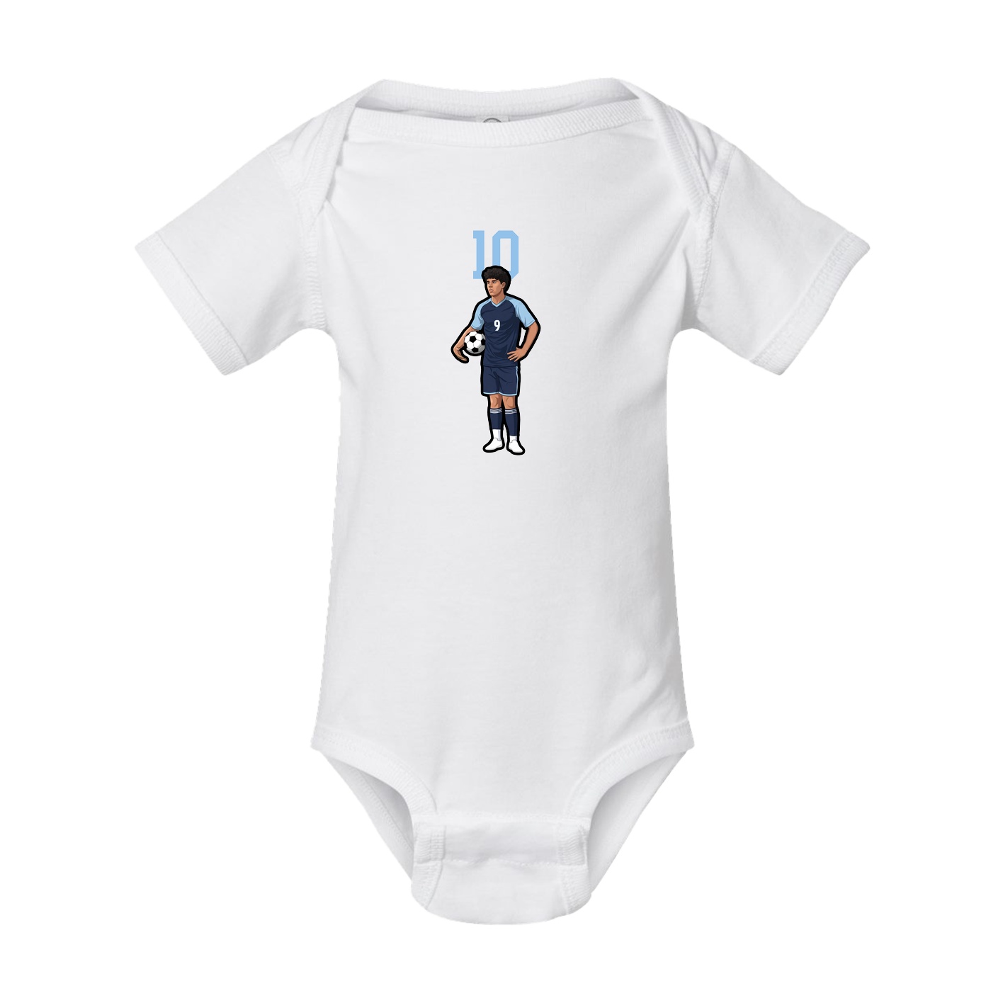 Baby Onesie — Number Top in White
