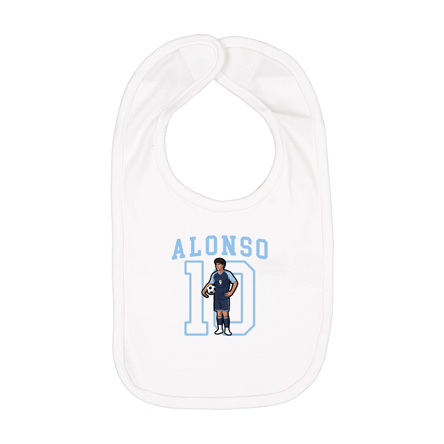 Infant Bib — Shirsey in White