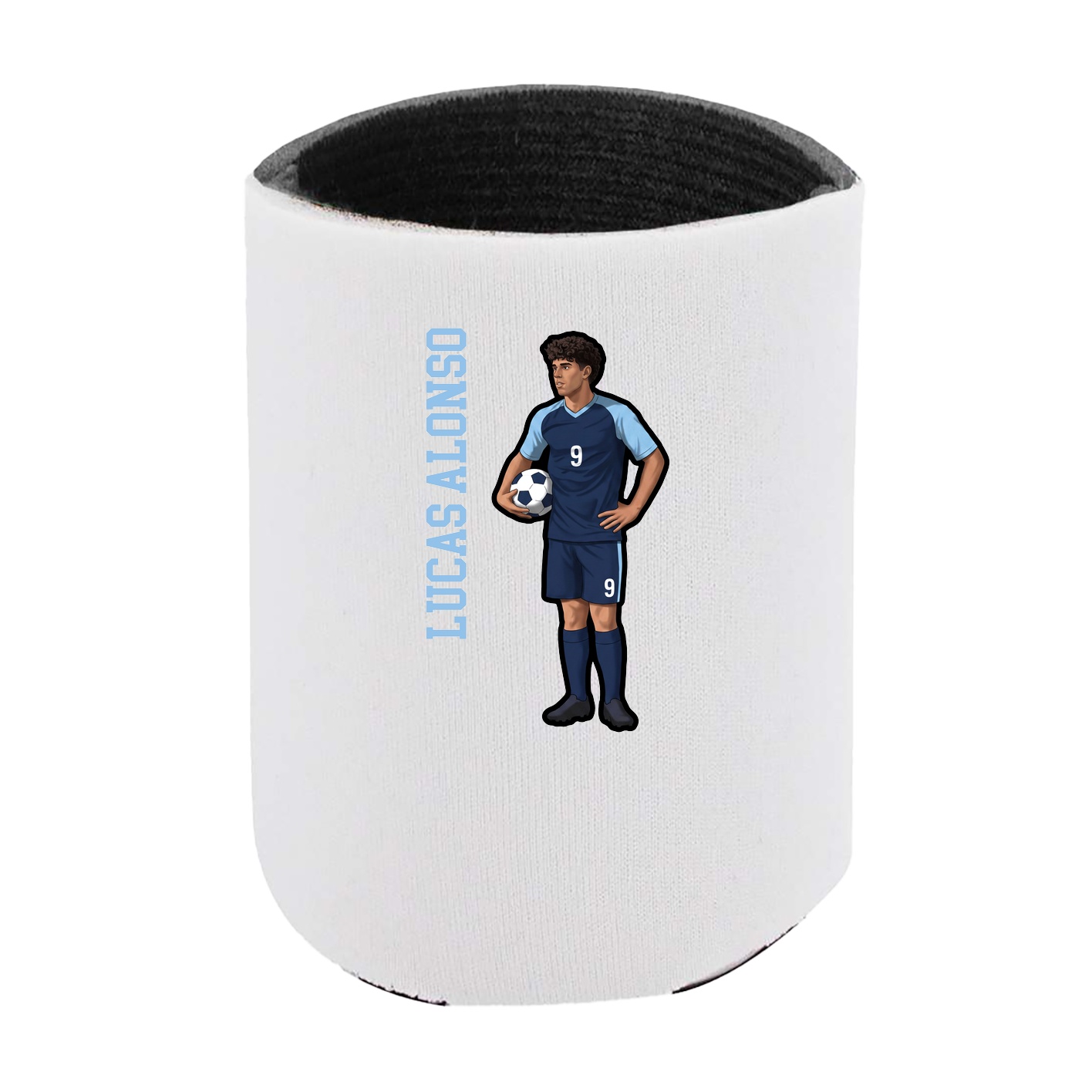 Can Holder — Name Vertical in White