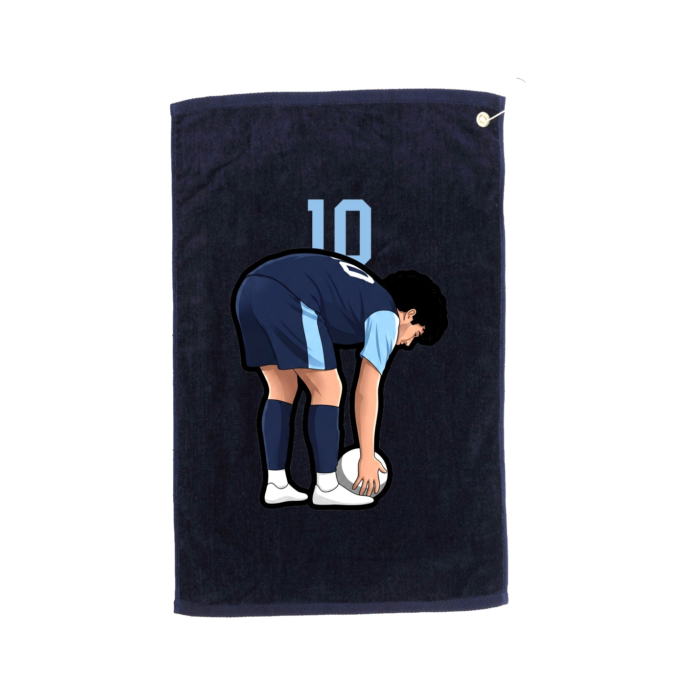 Golf Towel — Number Top in Navy