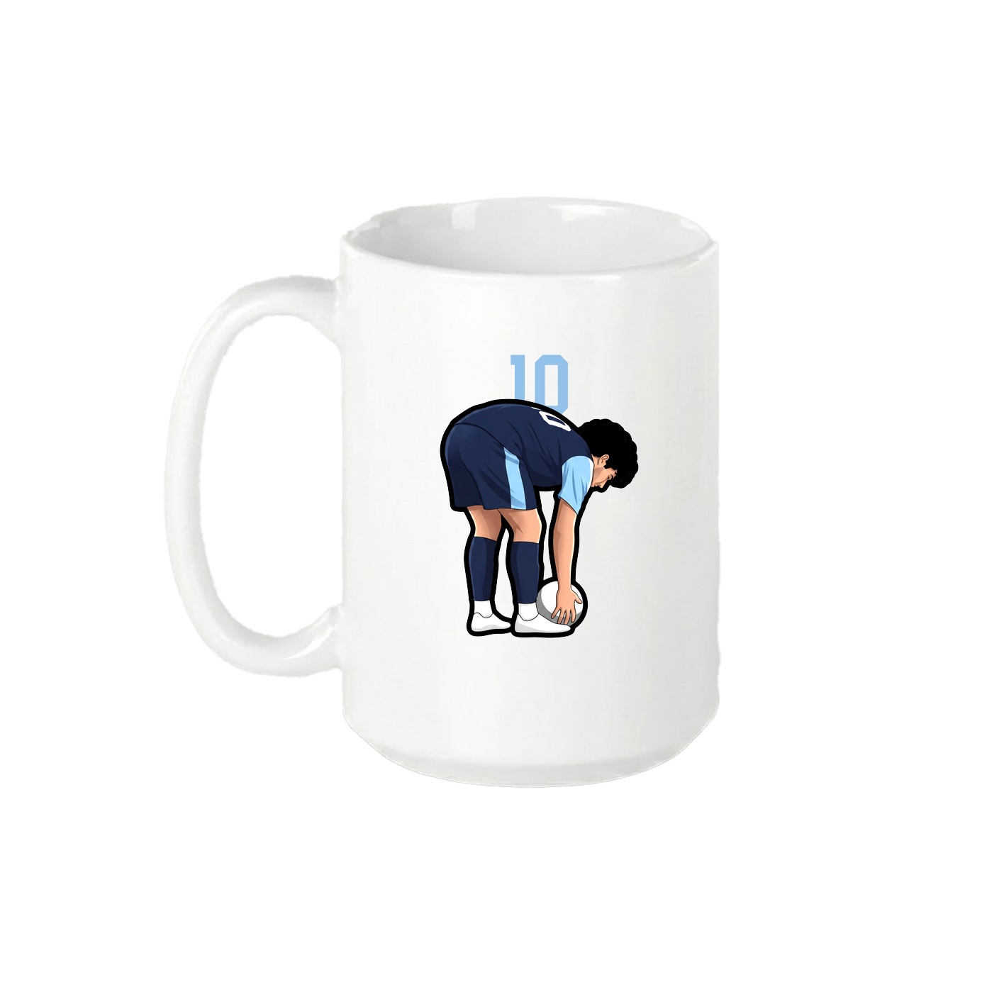 15oz Coffee Mug — Number Top in White