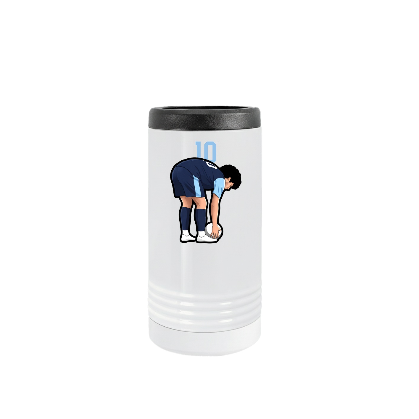 Slim Beverage Holder — Number Top in White