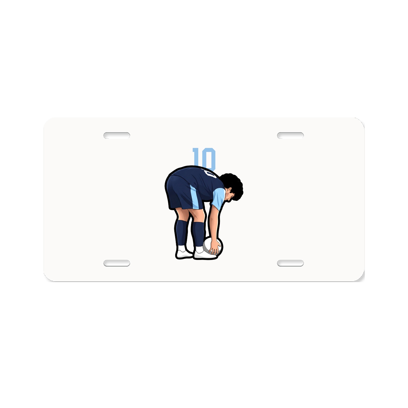 License Plate — Number Top in Classic