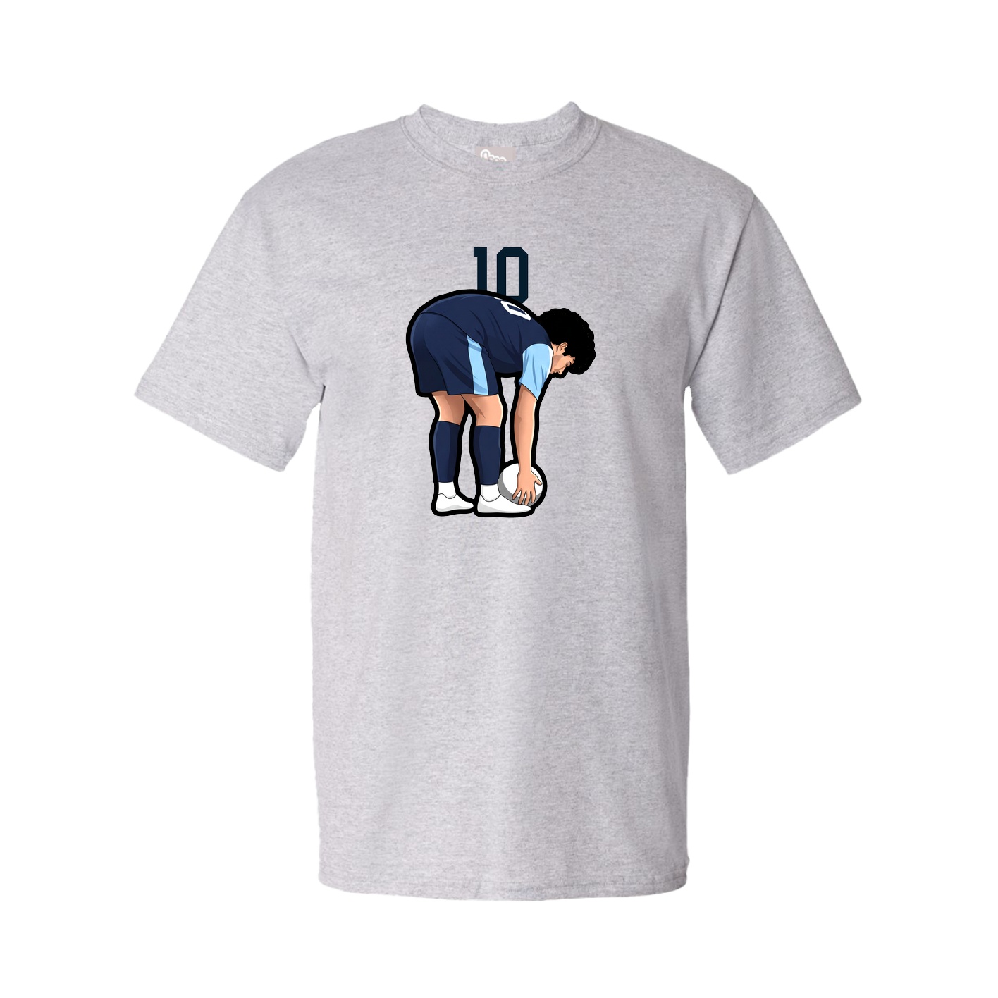 Youth Tee — Number Top in Grey