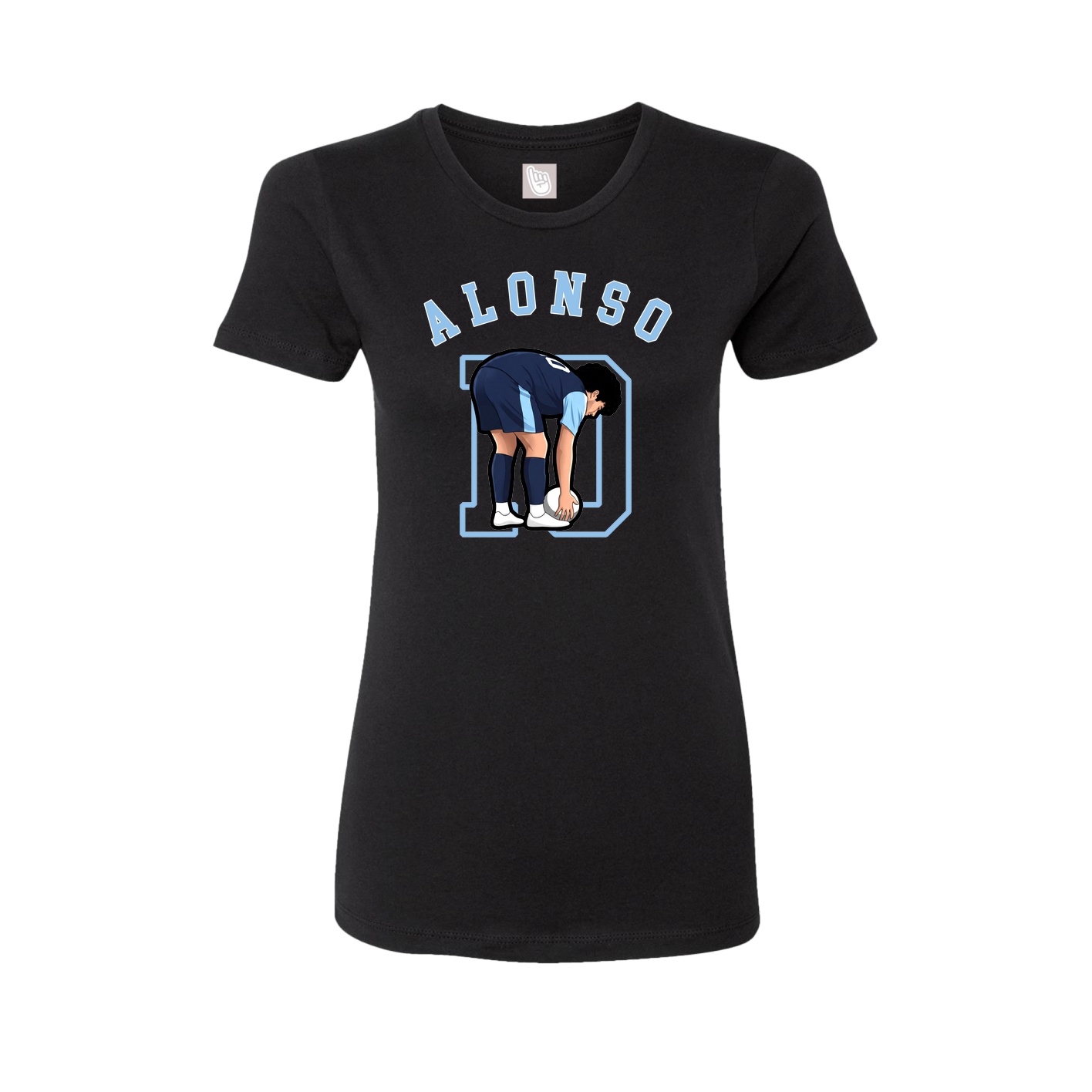 Fitted Women's Tee — Shirsey Arch in Black