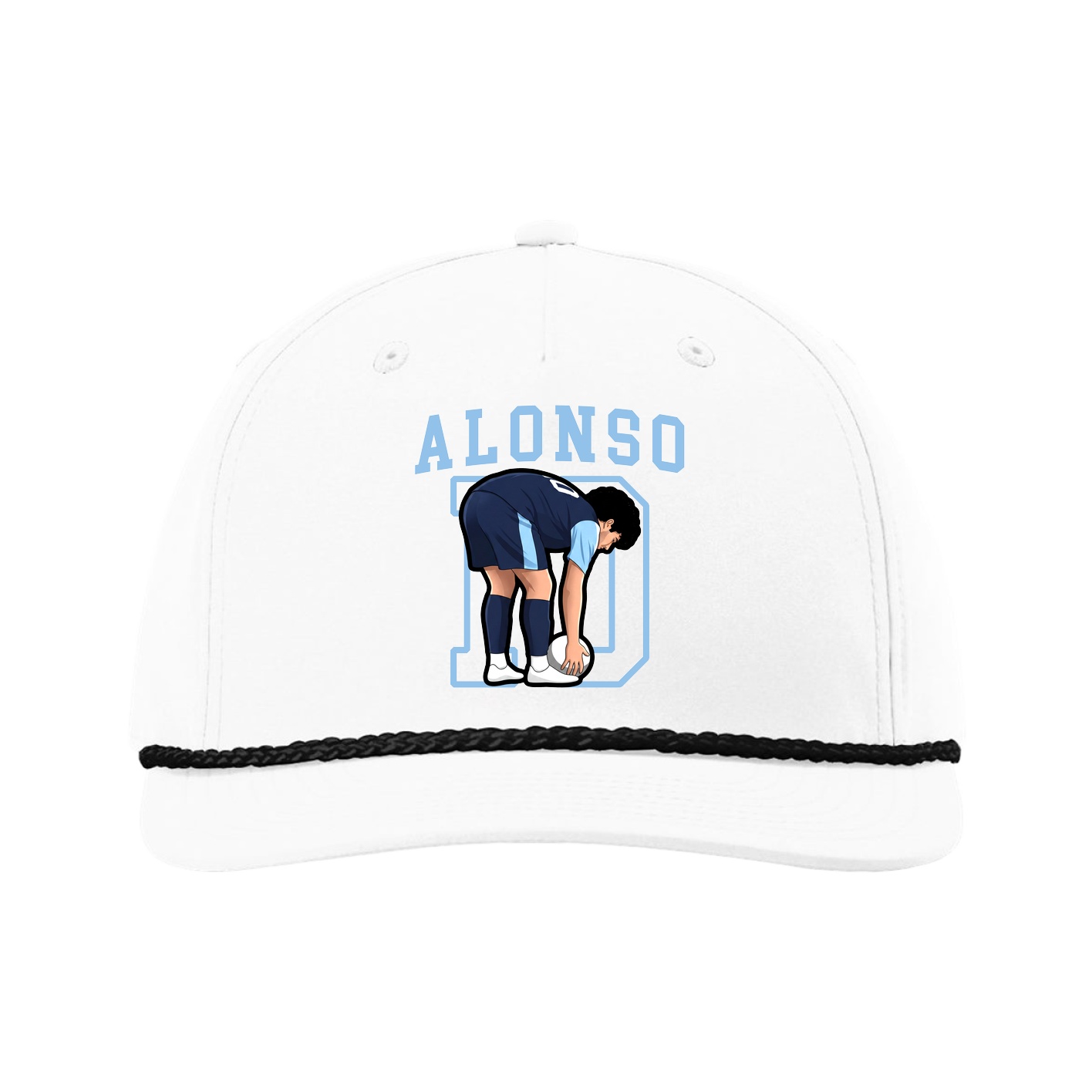 Five-Panel Classic Rope Cap — Shirsey in White