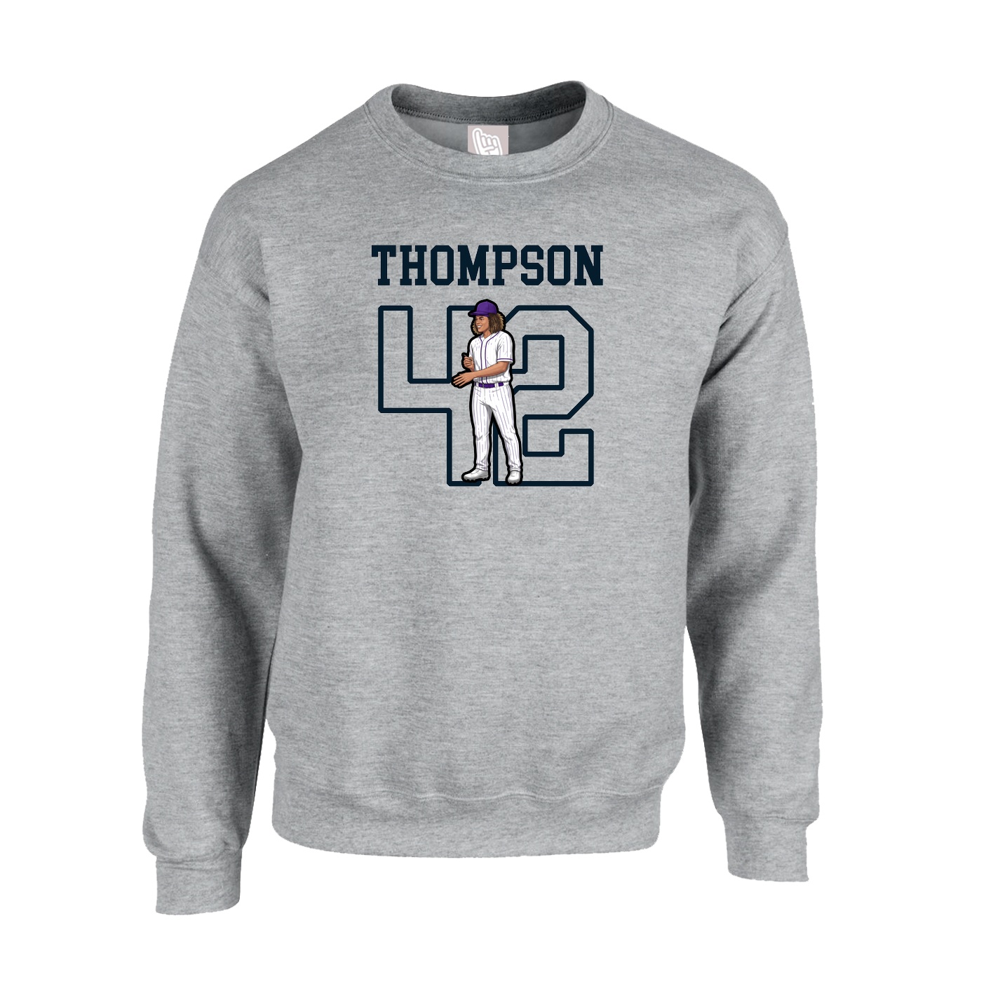 Fleece Crew — Shirsey in Grey