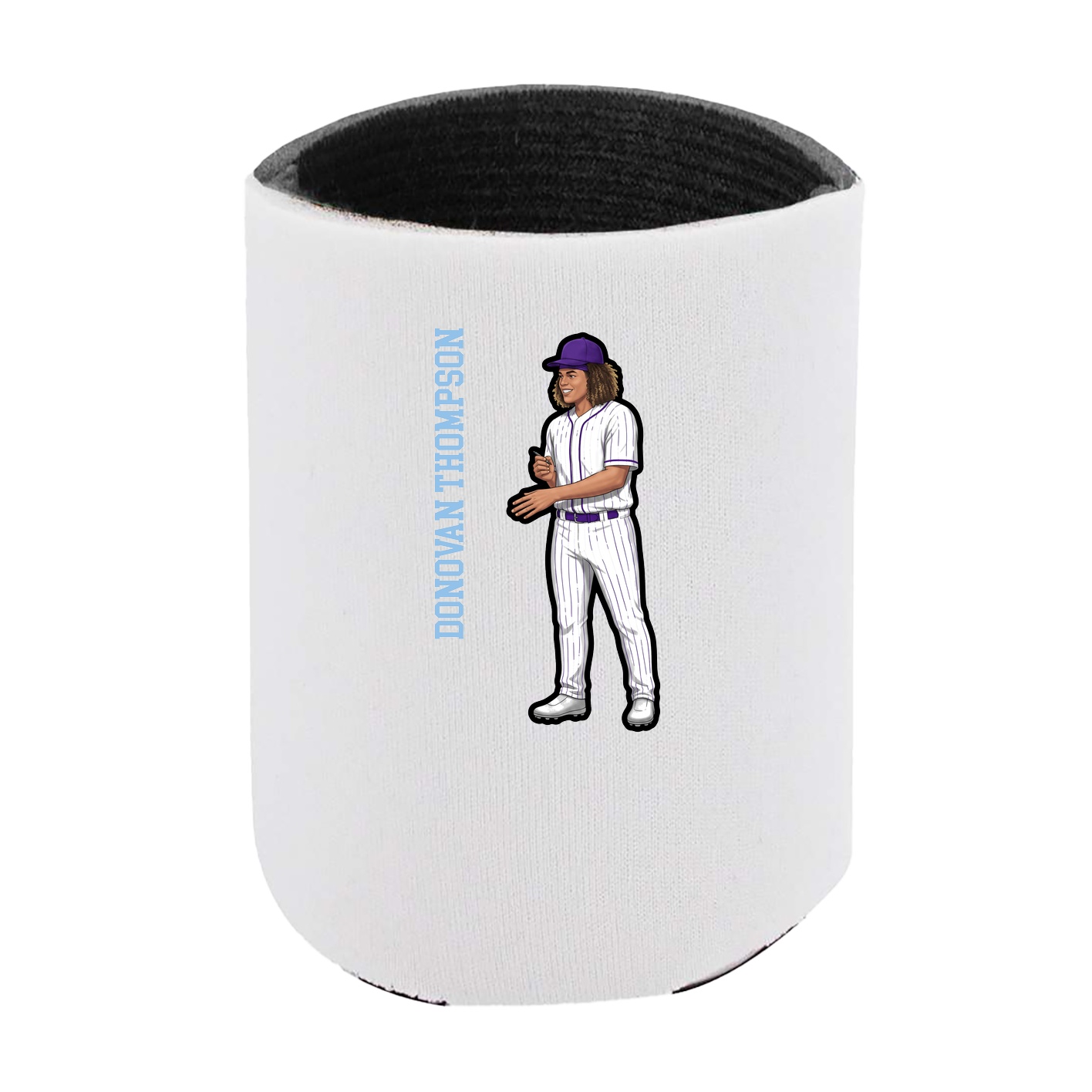 Can Holder — Name Vertical in White