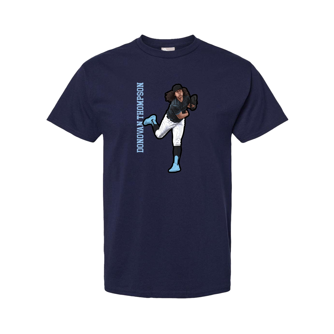 Youth Tee — Name Vertical in Navy