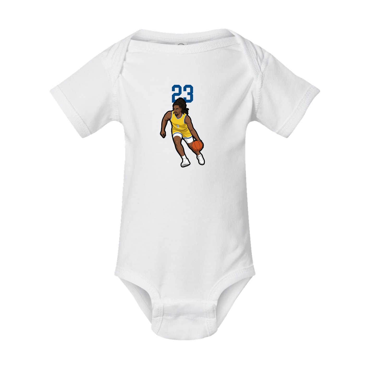 Baby Onesie — Number Top in White
