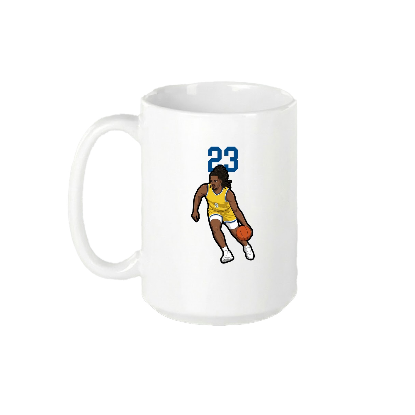 15oz Coffee Mug — Number Top in White