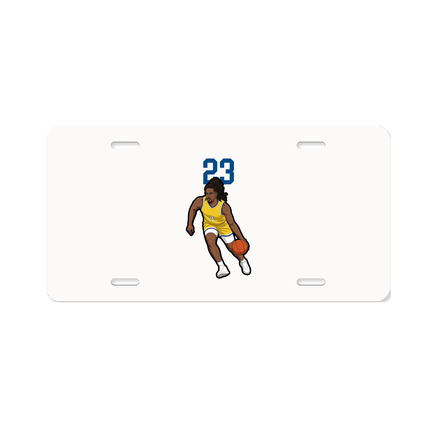 License Plate — Number Top in Classic