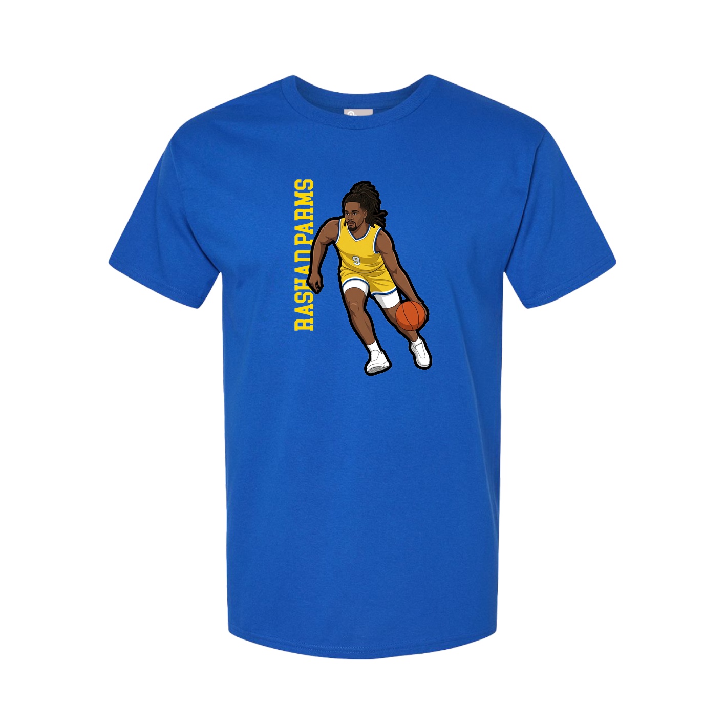 Youth Tee — Name Vertical in Royal