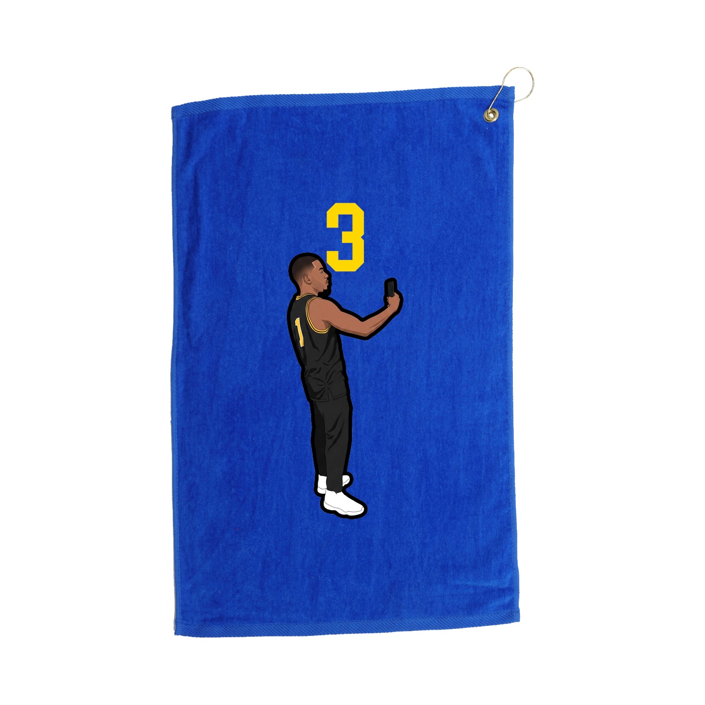 Golf Towel — Number Top in Royal