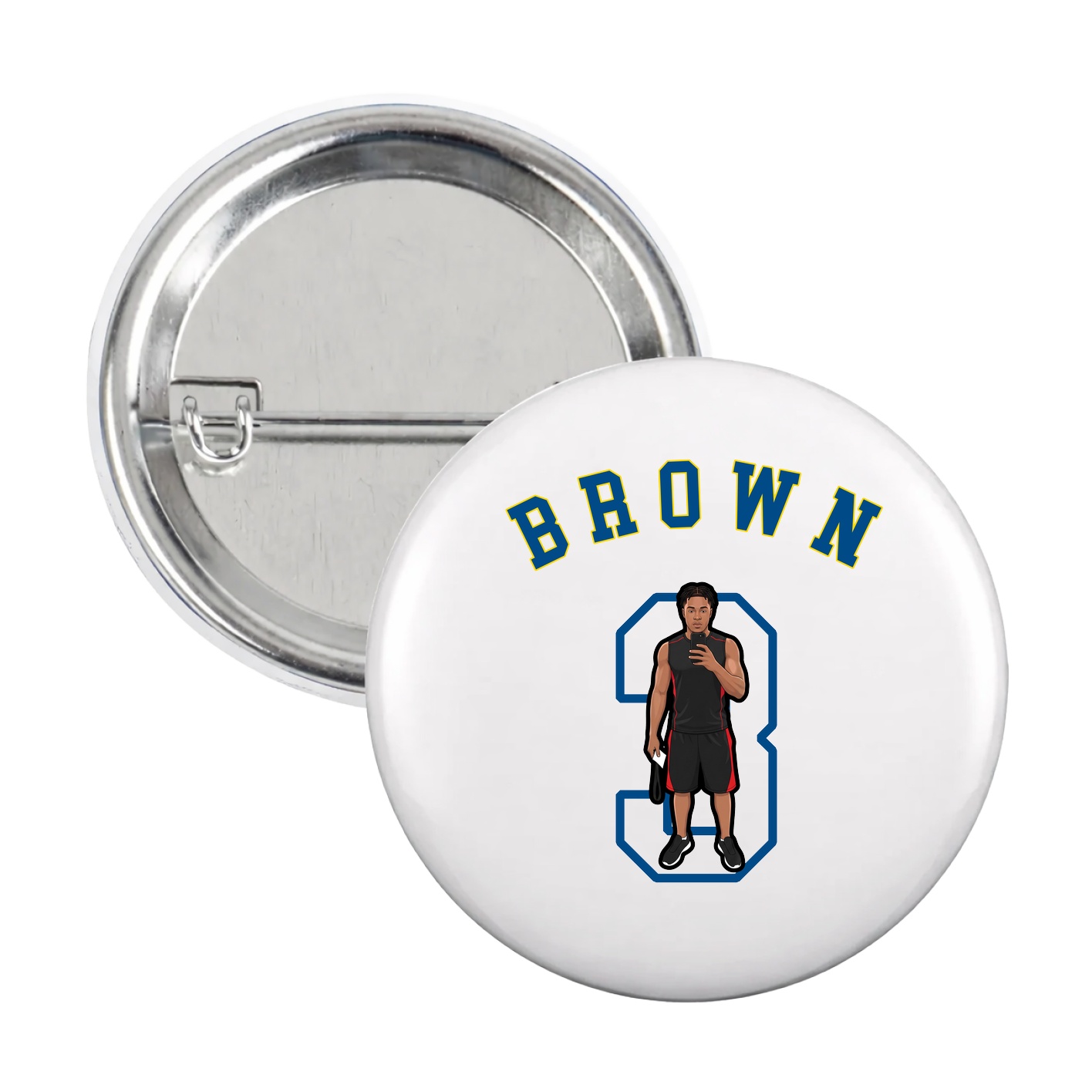 Game Day Button — Shirsey Arch in White