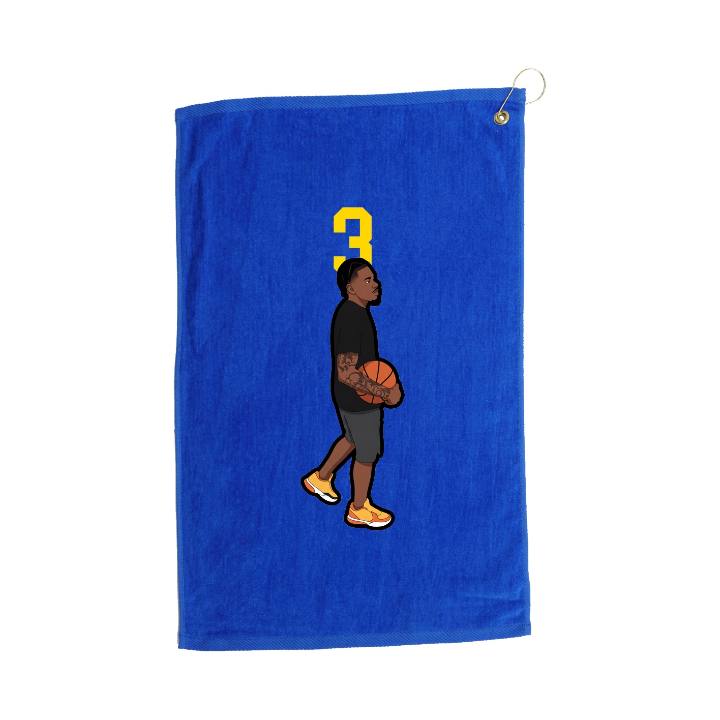 Golf Towel — Number Top in Royal