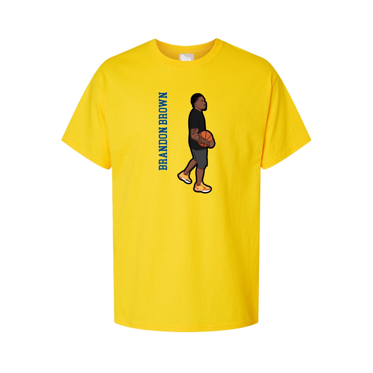 Tee — Name Vertical in Gold