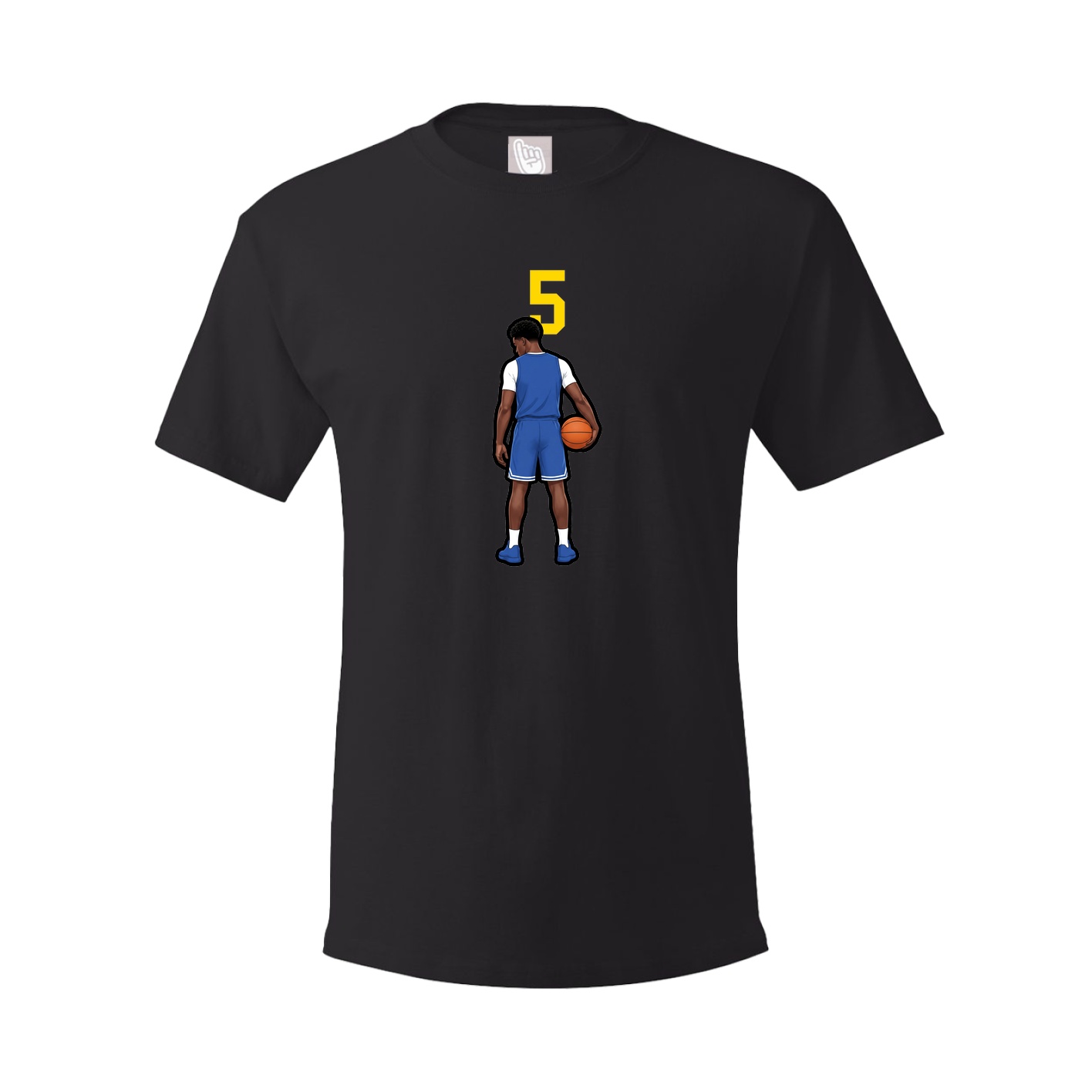 Youth Tee — Number Top in Black