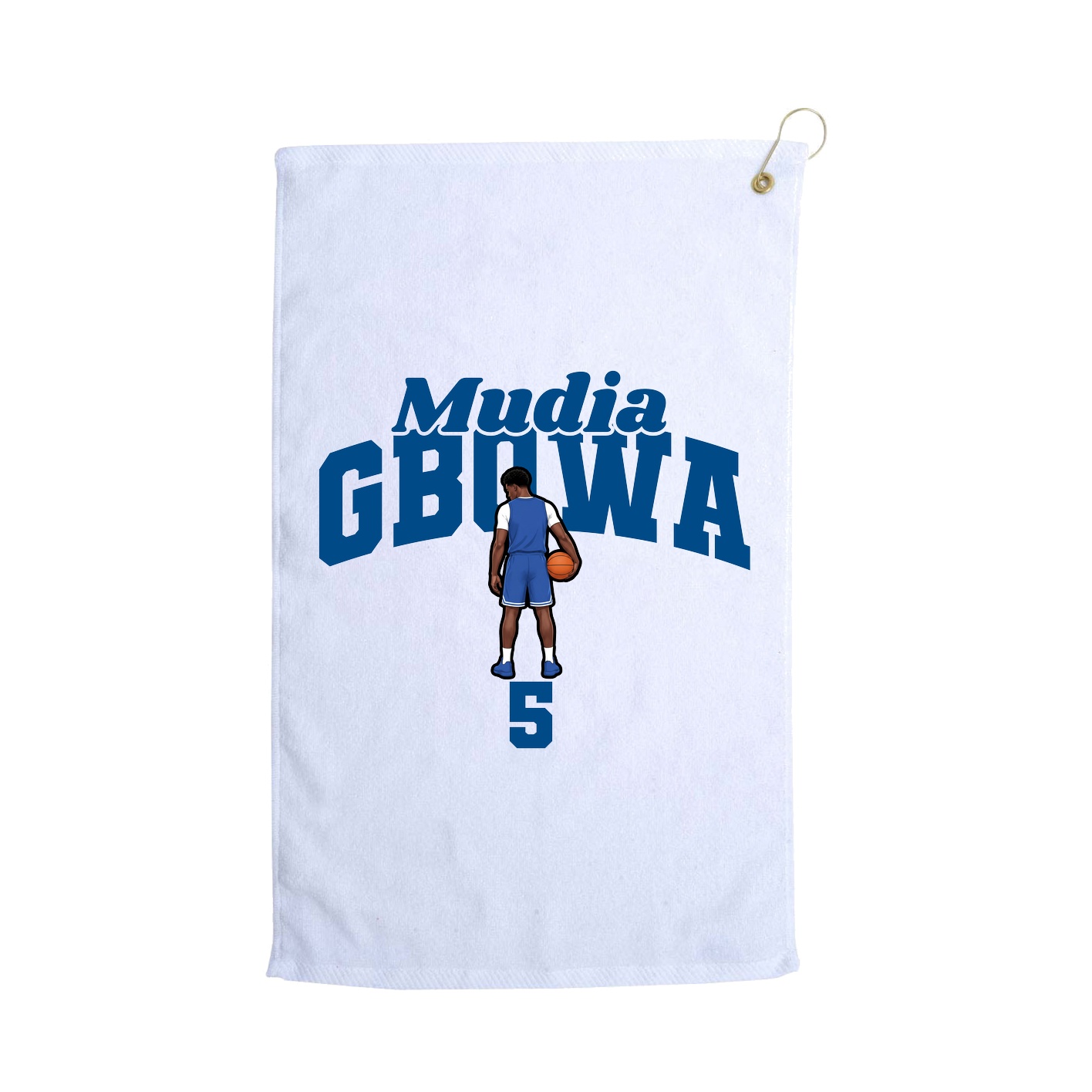 Golf Towel — Signature Arch in White