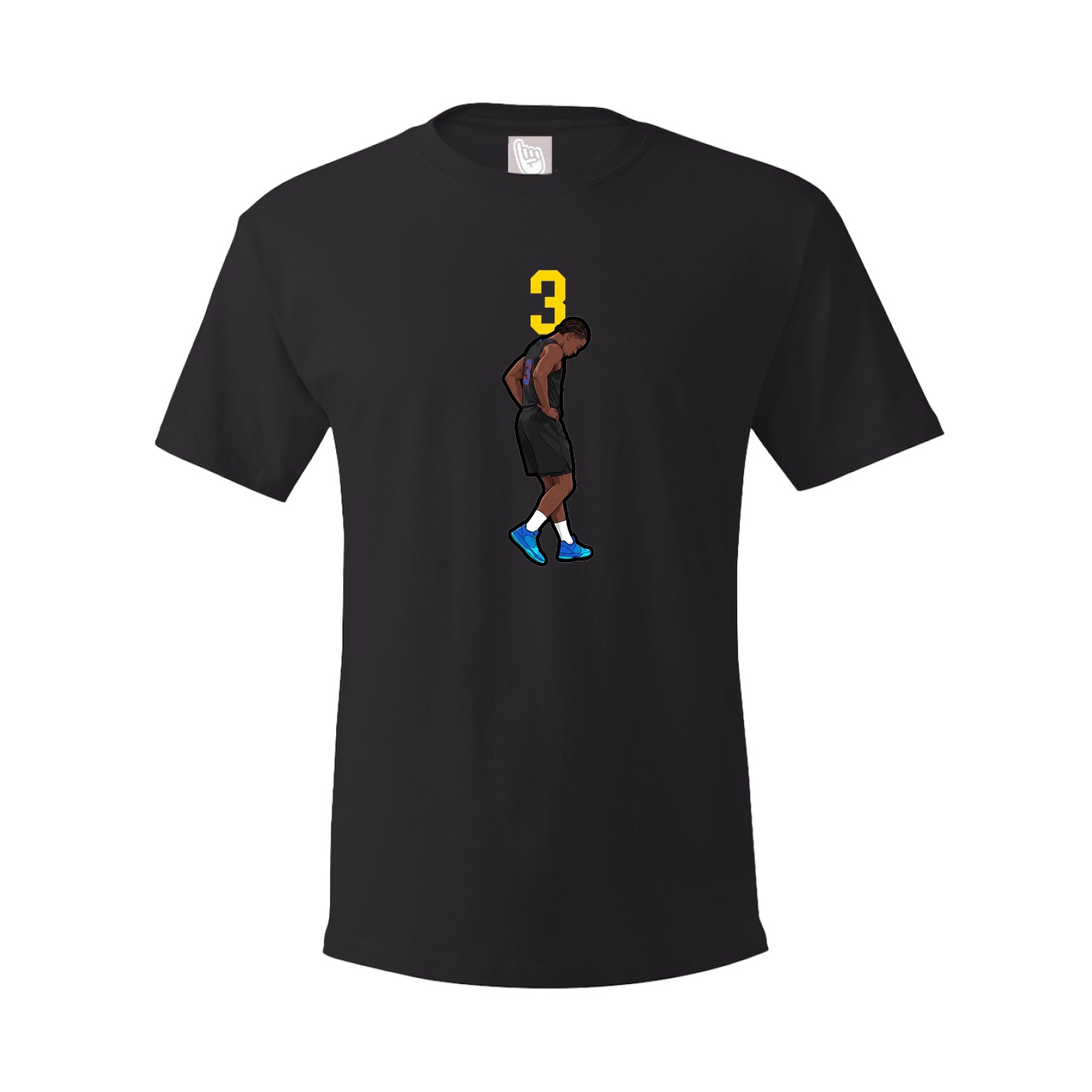 Youth Tee — Number Top in Black
