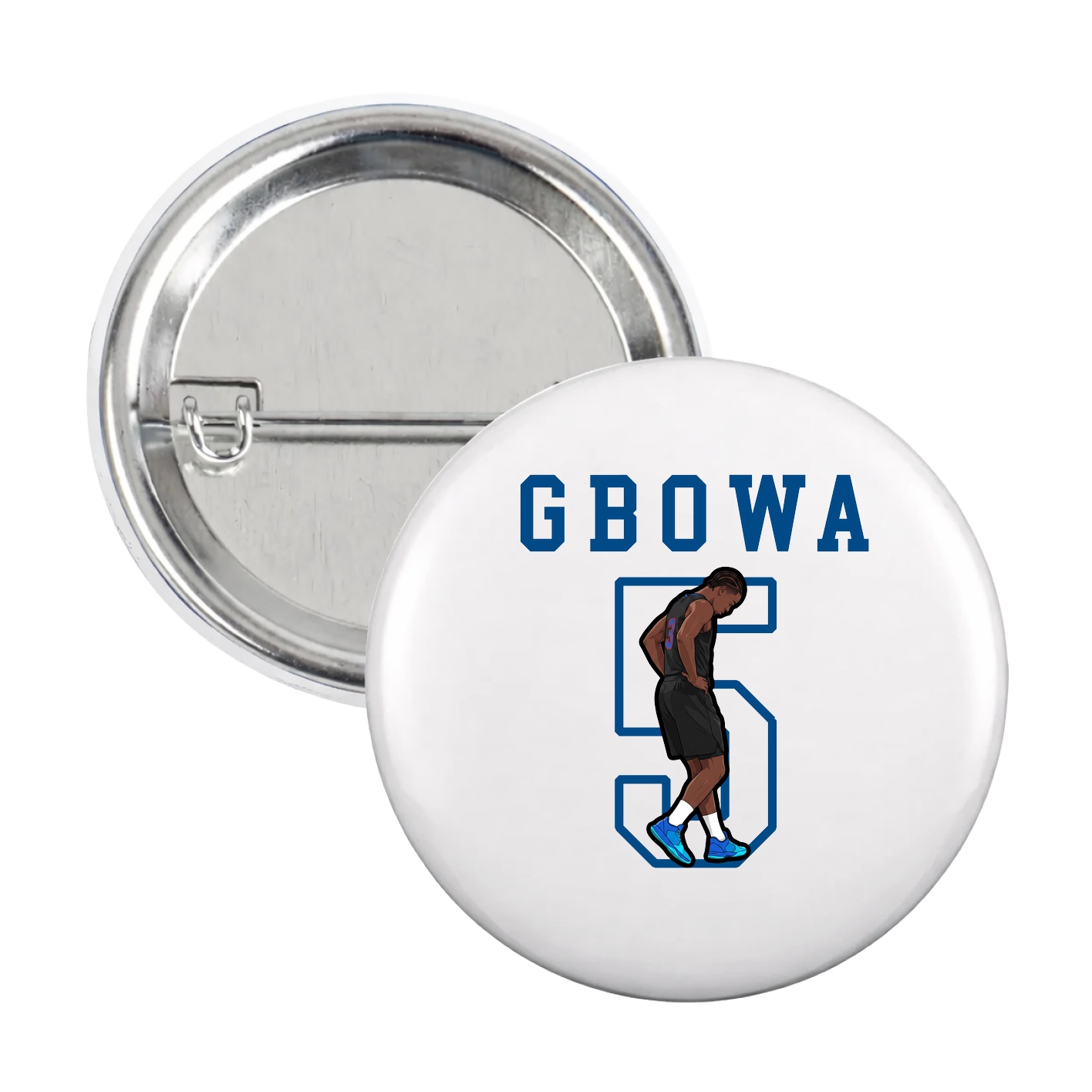 Game Day Button — Shirsey in White