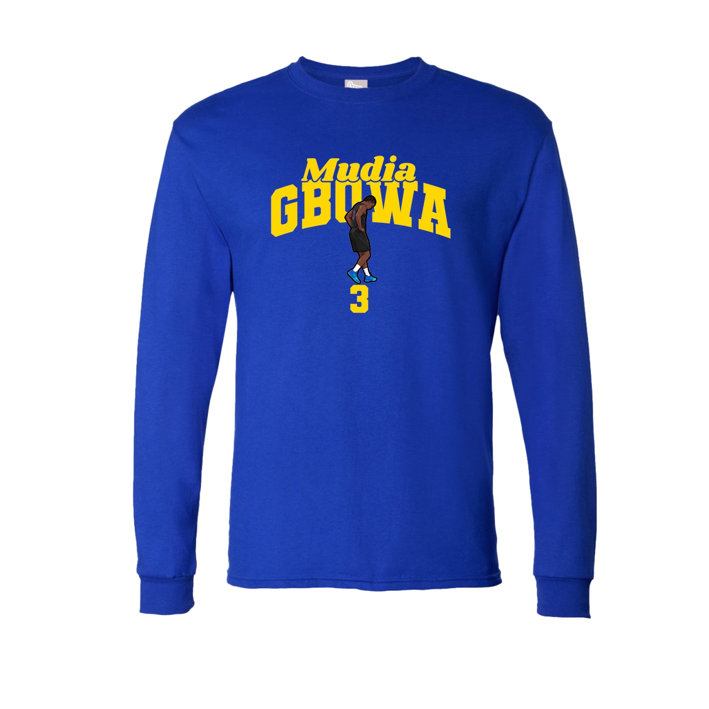 Long Sleeve Tee — Signature Arch in Royal